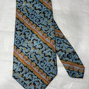 Vintage Christian Dior Men’s Silk Geometric Tie, 100% Silk, 57” x 4”